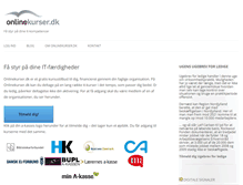 Tablet Screenshot of onlinekurser.dk